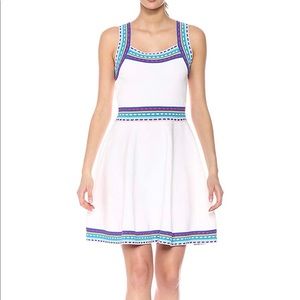 NWT MILLY SIZE MED Women's white Flare Dress